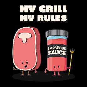 My grill, my rules-Vászontáska