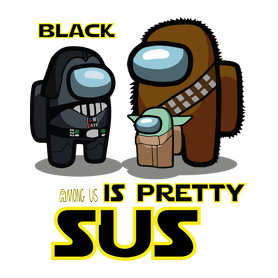 among us black is pretty sus-Telefontok