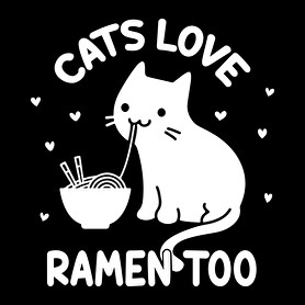 Cats love ramen too-Bögre