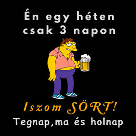 egyhéten három napon iszom sört-Bögre