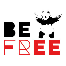 Be free - Banksy panda-Bögre