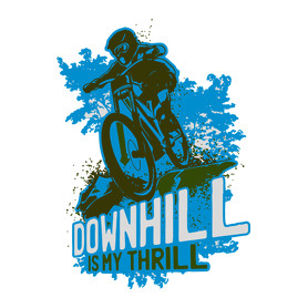 Downhill kék -Bögre