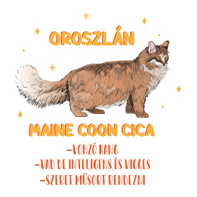 Oroszlán - Maine coon cica-Bögre