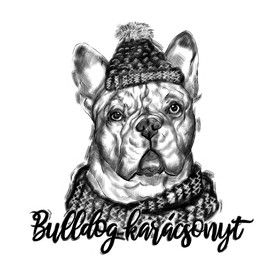 bulldog karácsonyt-Baba Body