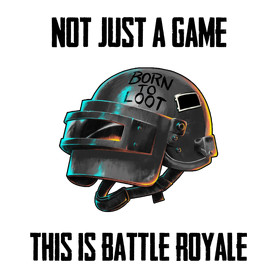 PUBG - This is Battle Royale (Fekete)-Szájmaszk