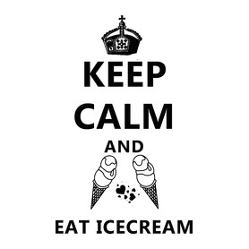 KEEP CALM AND EAT ICECREAM-Szájmaszk