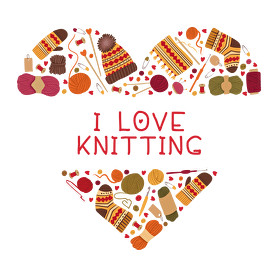 I love knitting-Szájmaszk