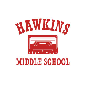 Hawkins Middle School - Piros-Szájmaszk