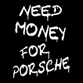 NEED MONEY FOR PORSCHE-Szájmaszk