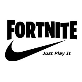 Fortite Just Play It Fekete-Szájmaszk