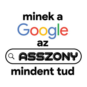 Minek a google az asszony mindent tud-Szájmaszk