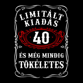 40 éves limitált kiadás születésnapra-Szájmaszk