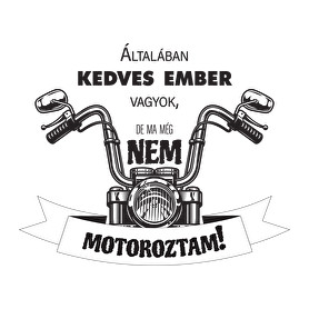 Általában kedves vagyok - Motoros minta-Szájmaszk