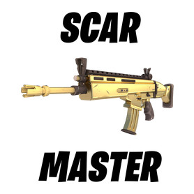 Scar Master - Fortnite (Fekete)-Szájmaszk