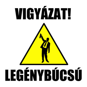 Vigyázat legénybúcsú-Szájmaszk