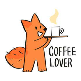 Coffee Lover-Kitűző, hűtőmágnes