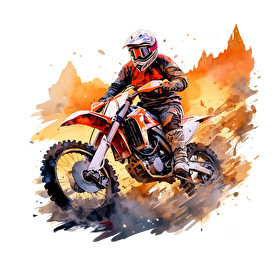 Motocross-Kitűző, hűtőmágnes