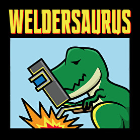 Weldersaurus-Kitűző, hűtőmágnes