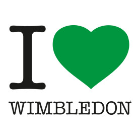 I love Wimbledon-Kitűző, hűtőmágnes