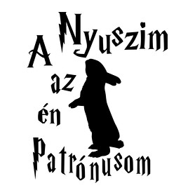 A Nyuszim az én Patrónusom-Kitűző, hűtőmágnes