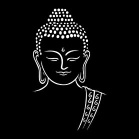 buddha-Kitűző, hűtőmágnes