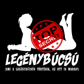 Legénybúcsú Top Secret-Kitűző, hűtőmágnes