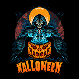 Halloween Grim Reaper-Kitűző, hűtőmágnes