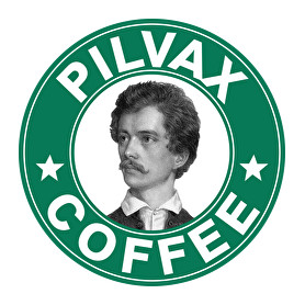 Pilvax Coffee - parody-Kitűző, hűtőmágnes