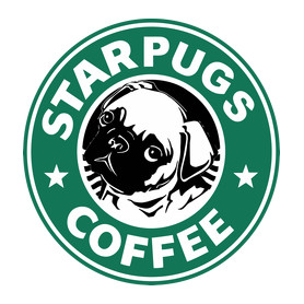 STARPUGS COFFEE-Kitűző, hűtőmágnes