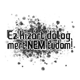 Ez kizárt dolog, mert NEM tudom!-Kitűző, hűtőmágnes