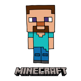 Minecraft - Steve-Kitűző, hűtőmágnes