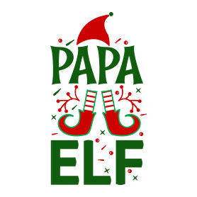 Papa elf-Kitűző, hűtőmágnes