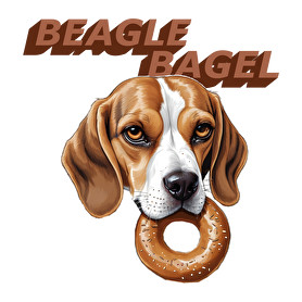 beagle bagel-Kitűző, hűtőmágnes