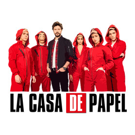 La casa de papel team-Kitűző, hűtőmágnes