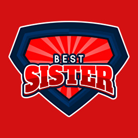 BEST SISTER-Kitűző, hűtőmágnes