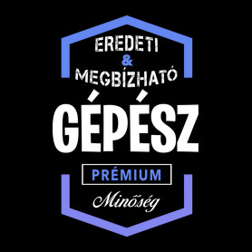 Gépész prémium minőség-Kitűző, hűtőmágnes