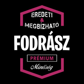 Fodrász prémium minőség-Kitűző, hűtőmágnes