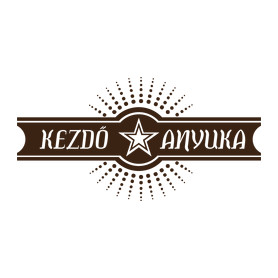 kezdo-anyuka-brown-Kitűző, hűtőmágnes