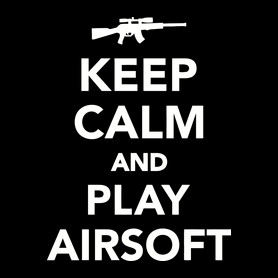 Keep calm and airsoft!-Kitűző, hűtőmágnes