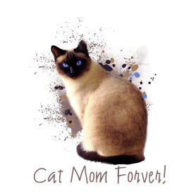 cat mom forever-Kitűző, hűtőmágnes