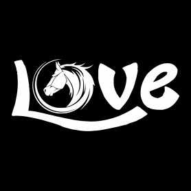 Horse Love-Kitűző, hűtőmágnes