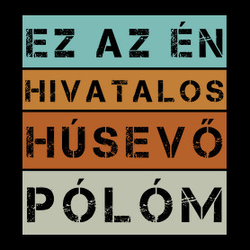 Hivatalos húsevő póló-Kötény