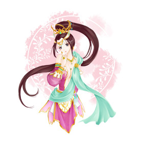 quan yin manga-Kötény