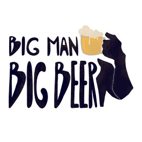 Big Man Big Beer (version 2)-Kötény