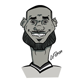 LeBron caricature-Kötény