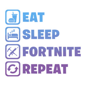 Eat-Sleep-Fortnite-Repeat-Kötény