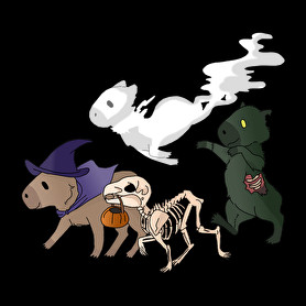 Halloween capybara-Kötény