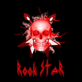 rock star red-Kötény