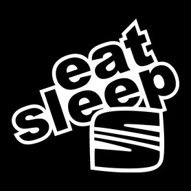 Eat Sleep Seat-Kötény