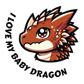 I love my baby dragon-Kötény